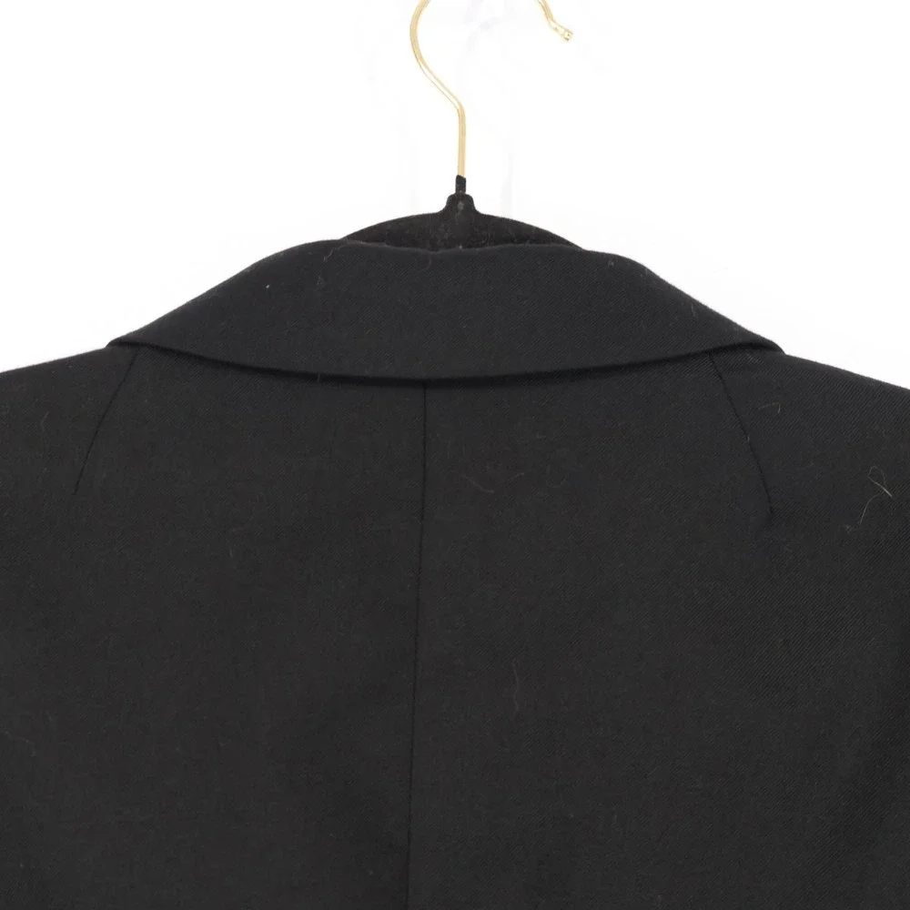J.Crew Super 120s Wool Blazer Womens 4 Black Two-Button Professional Career